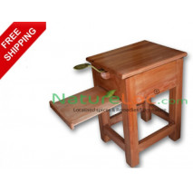 Wooden stool mounted Coconut Scraper